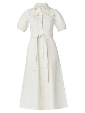 Shoshanna White Denim Mara Dress